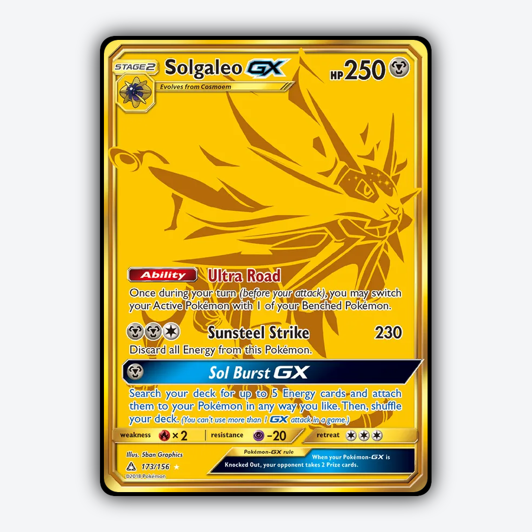 Solgaleo-GX 173/156 - Ultra Prism Set - Card Rug
