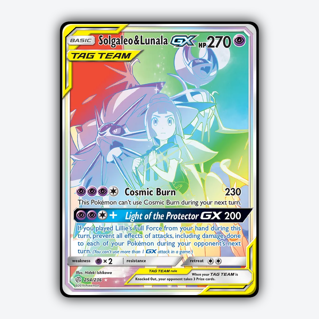 Solgaleo & Lunala-GX 254/236 - Cosmic Eclipse Set - Card Rug