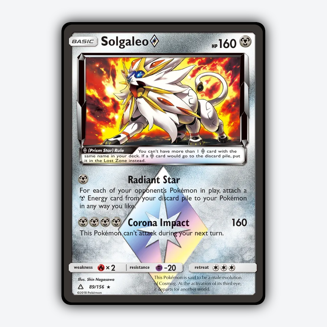 Solgaleo ◇ 089/156 - Ultra Prism Set - Card Rug