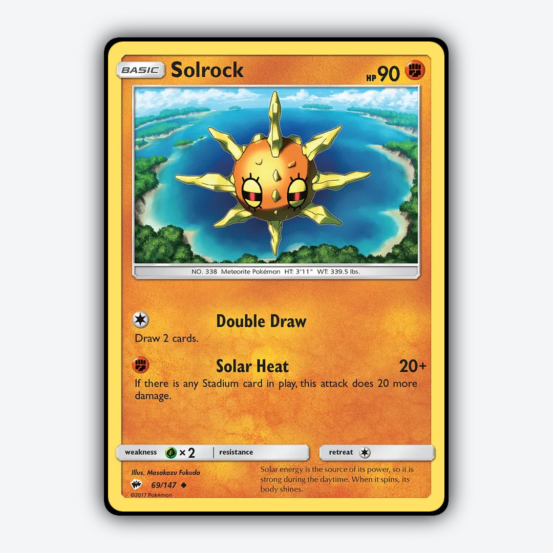 Solrock 069/147 - Burning Shadows Set - Card Rug