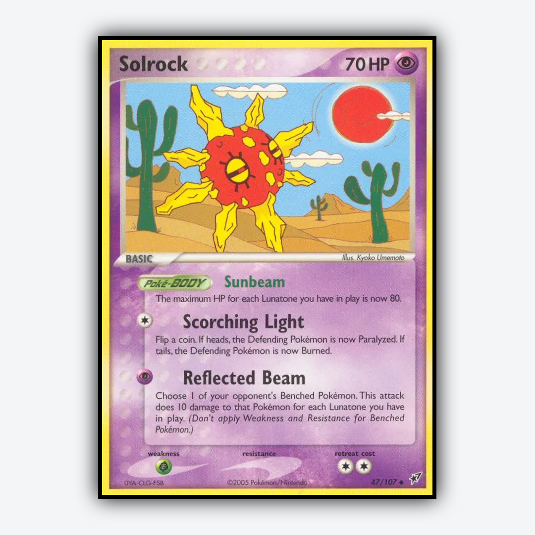 Solrock 047/107 - Deoxys Set - Card Rug