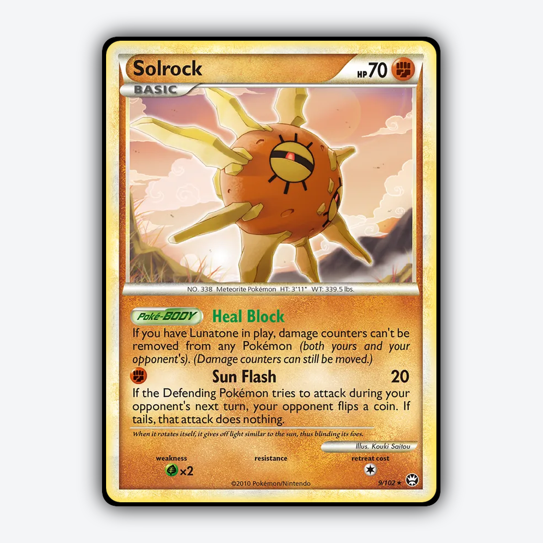 Solrock 009/102 - HS—Triumphant Set - Card Rug