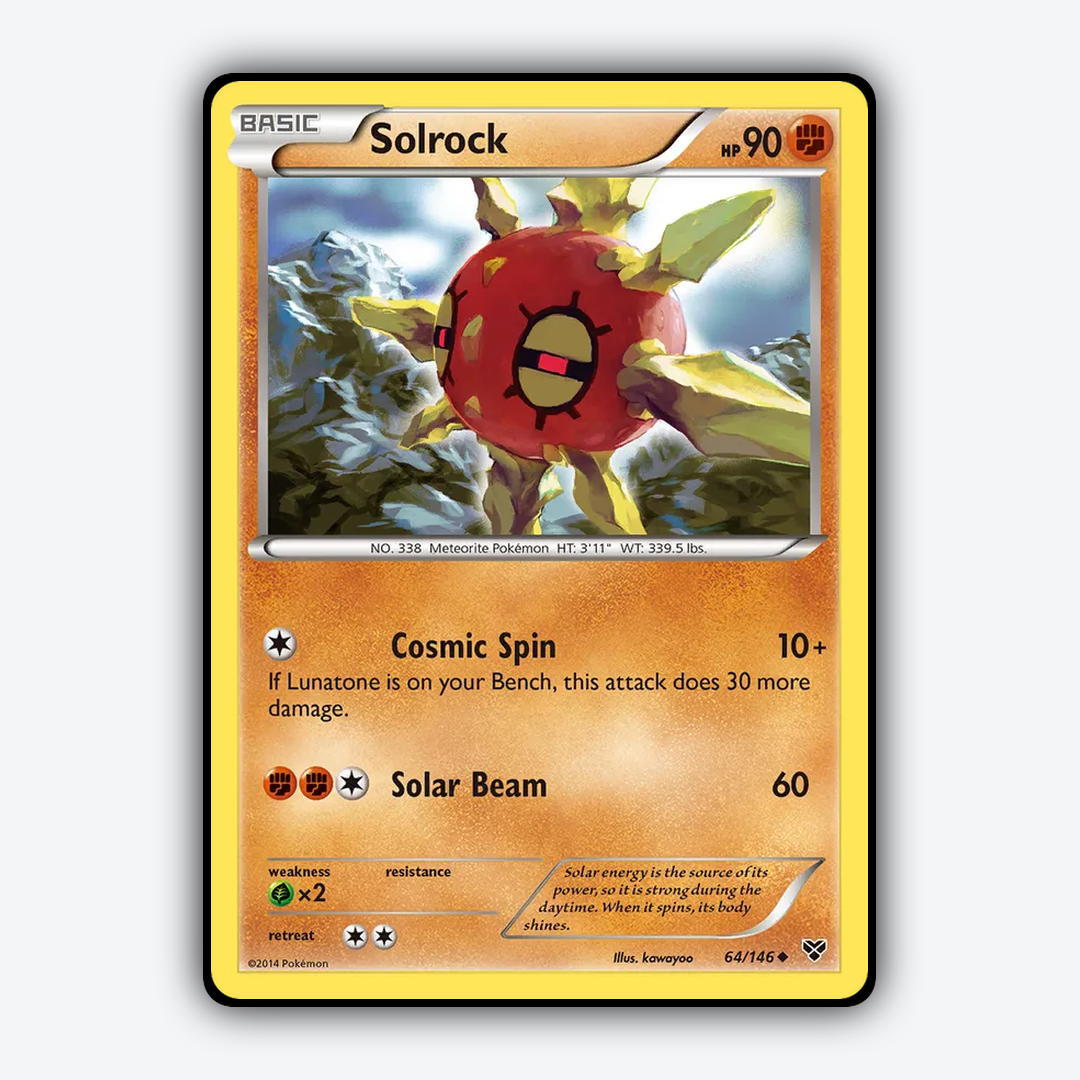 Solrock 064/146 - XY Set - Card Rug
