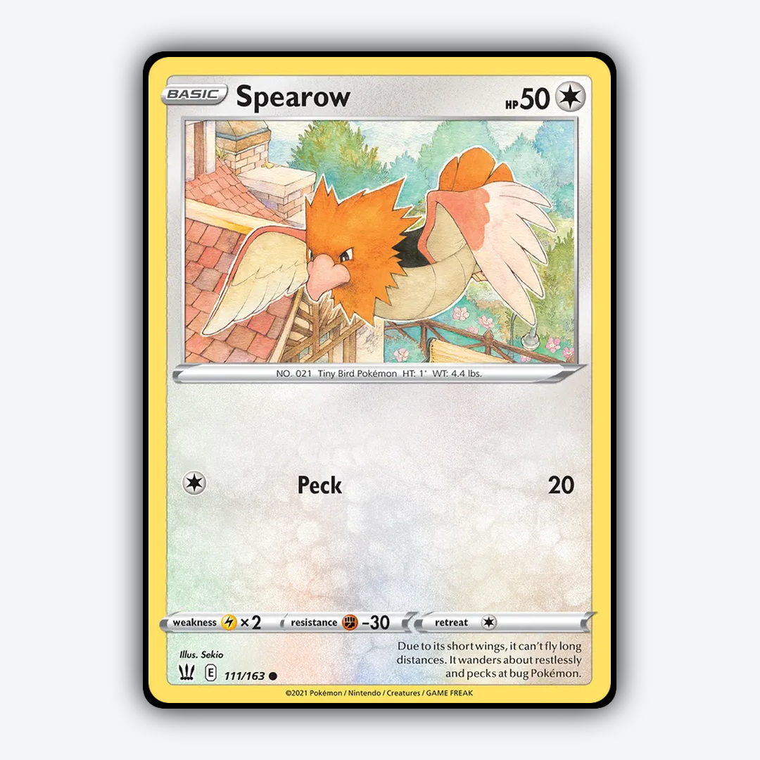 Spearow 111/163 - Battle Styles Set - Card Rug