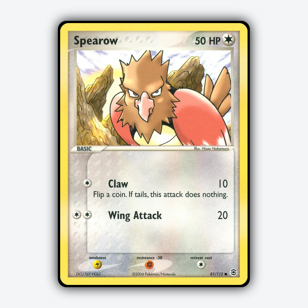 Spearow 081/112 - FireRed & LeafGreen Set - Card Rug