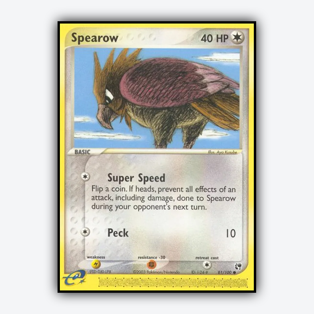 Spearow 081/100 - Sandstorm Set - Card Rug