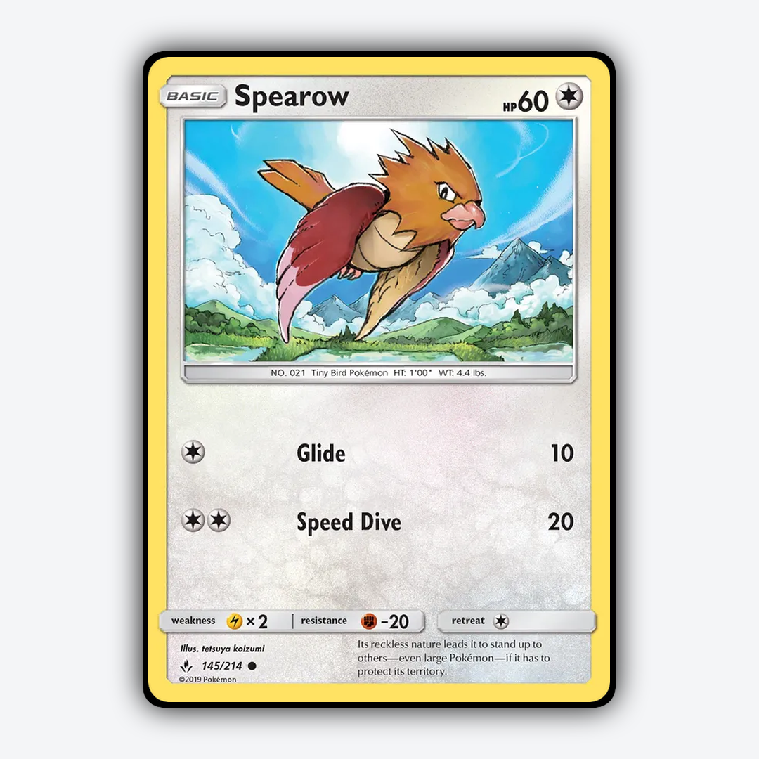 Spearow 145/214 - Unbroken Bonds Set - Card Rug
