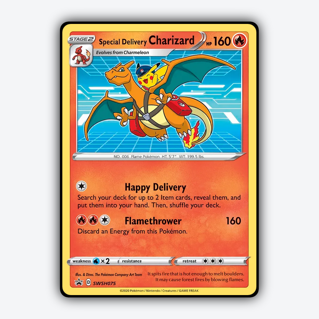 Special Delivery Charizard #75 - SWSH Black Star Promos Set - Card Rug