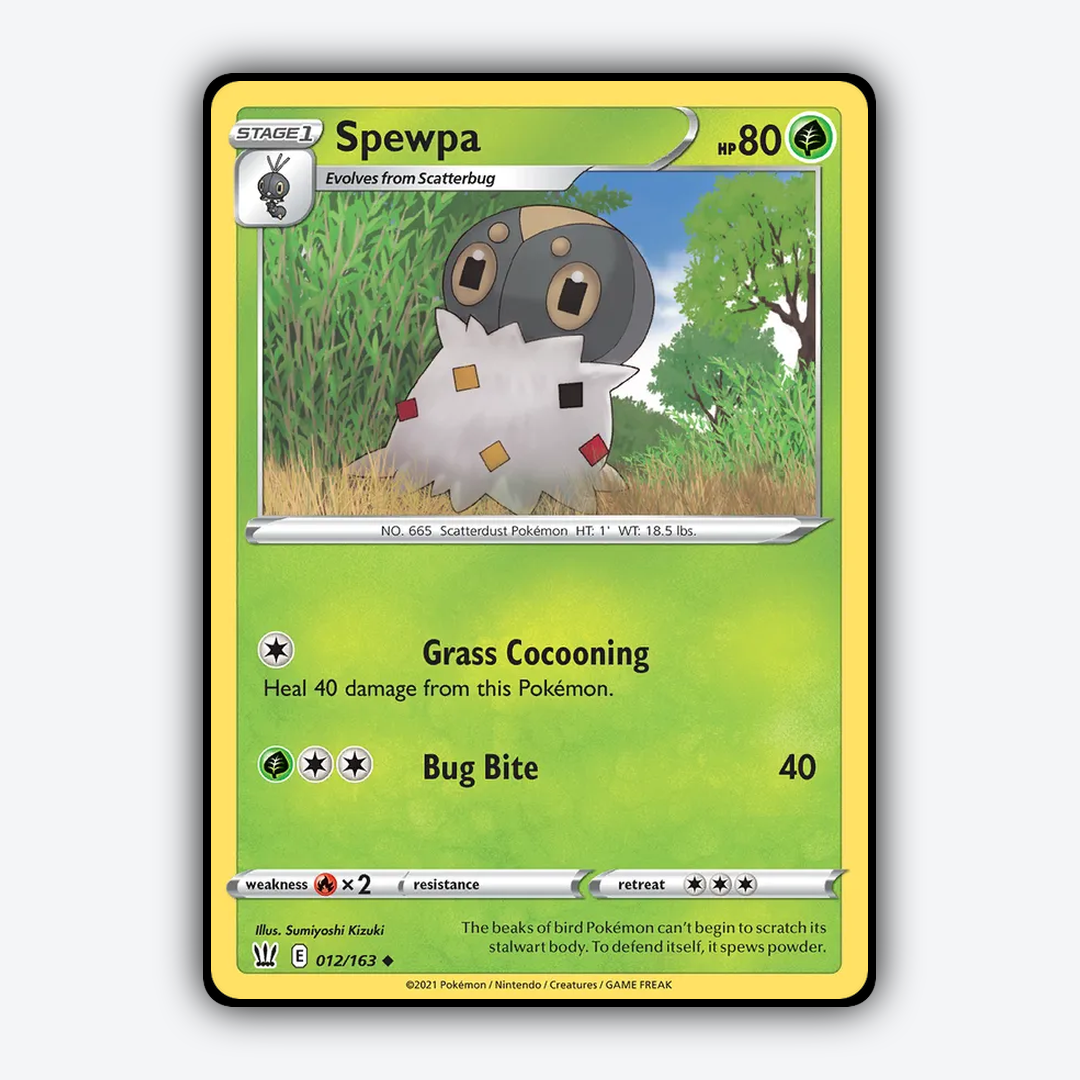 Spewpa 012/163 - Battle Styles Set - Card Rug