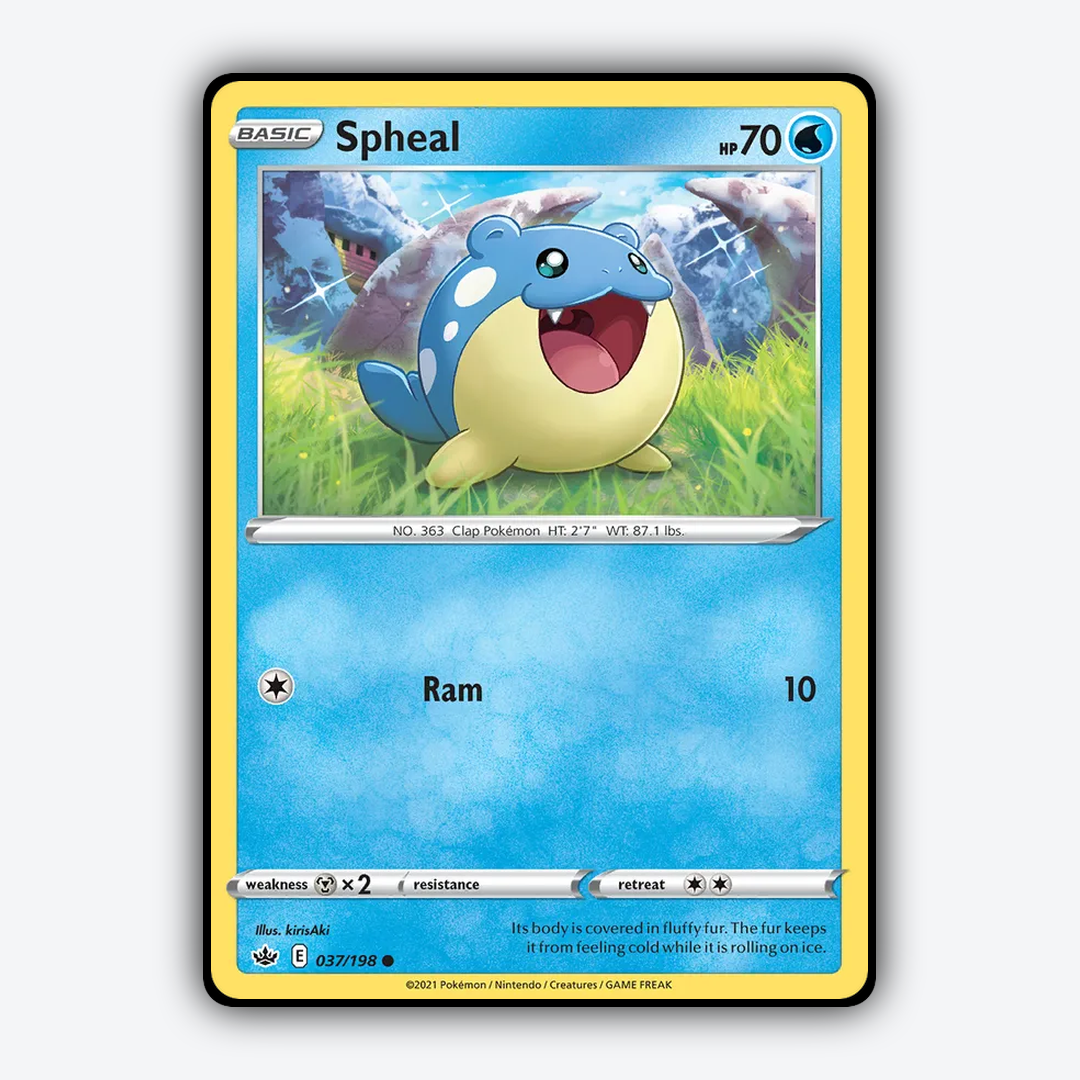 Spheal 037/198 - Chilling Reign Set - Card Rug
