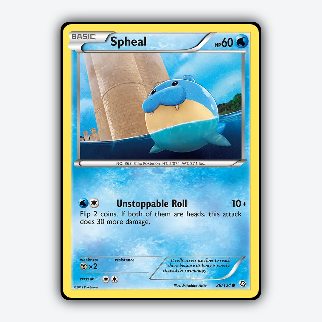 Spheal 029/124 - Dragons Exalted Set - Card Rug