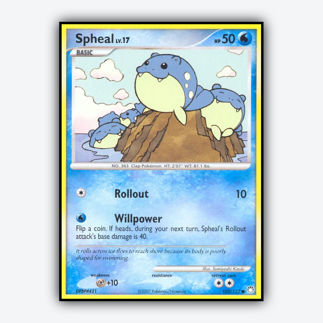Spheal 102/123 - Mysterious Treasures Set - Card Rug