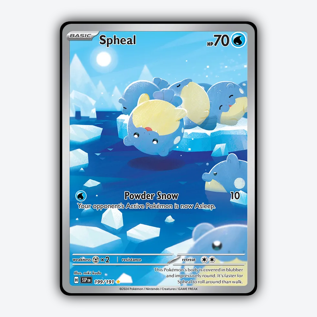 Spheal #199 - Surging Sparks Set - Card Rug