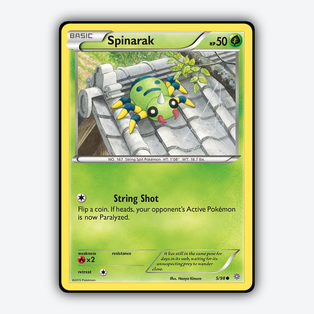 Spinarak 005/98 - Ancient Origins Set - Card Rug