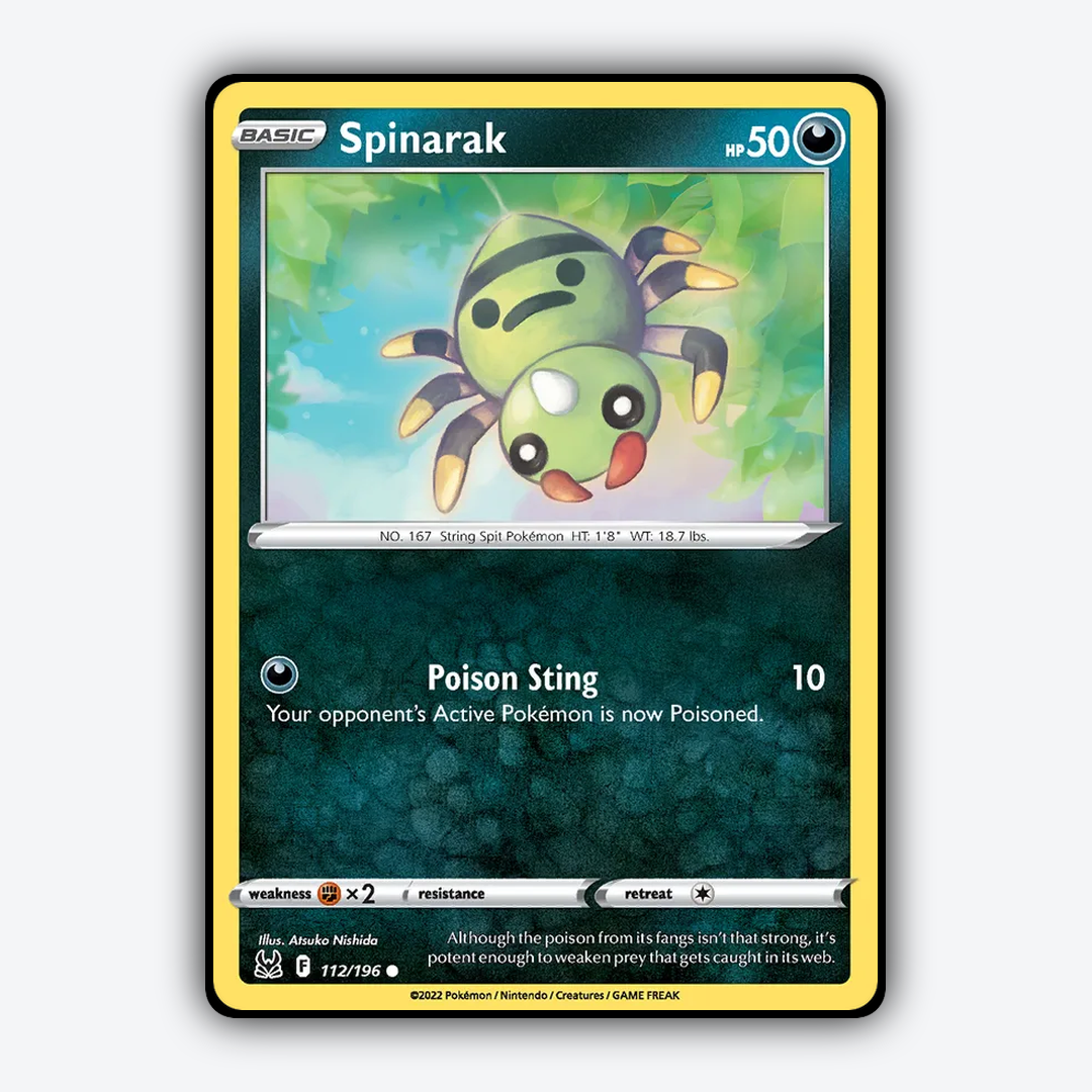 Spinarak 112/196 - Lost Origin Set - Card Rug