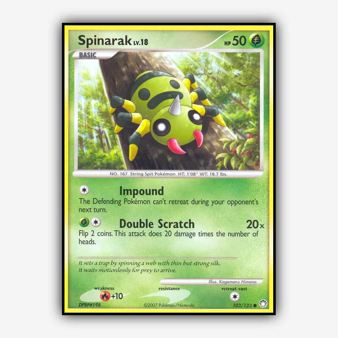 Spinarak 103/123 - Mysterious Treasures Set - Card Rug