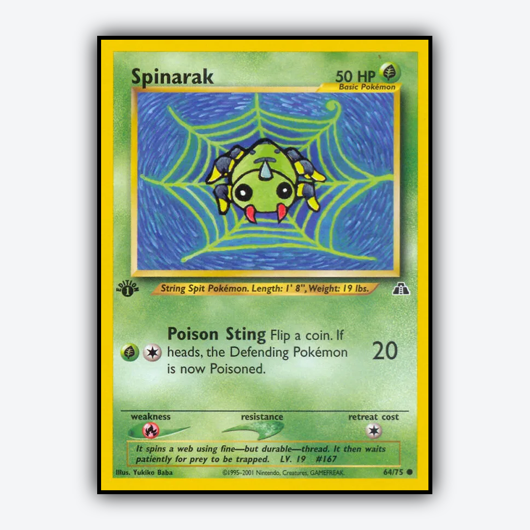 Spinarak 064/75 - Neo Discovery Set - Card Rug