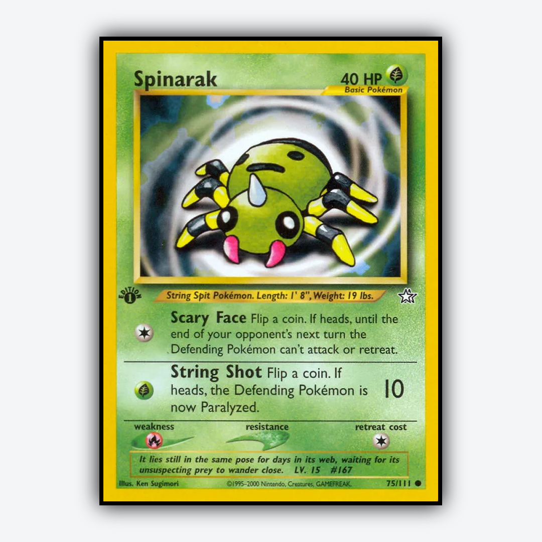 Spinarak 075/111 - Neo Genesis Set - Card Rug