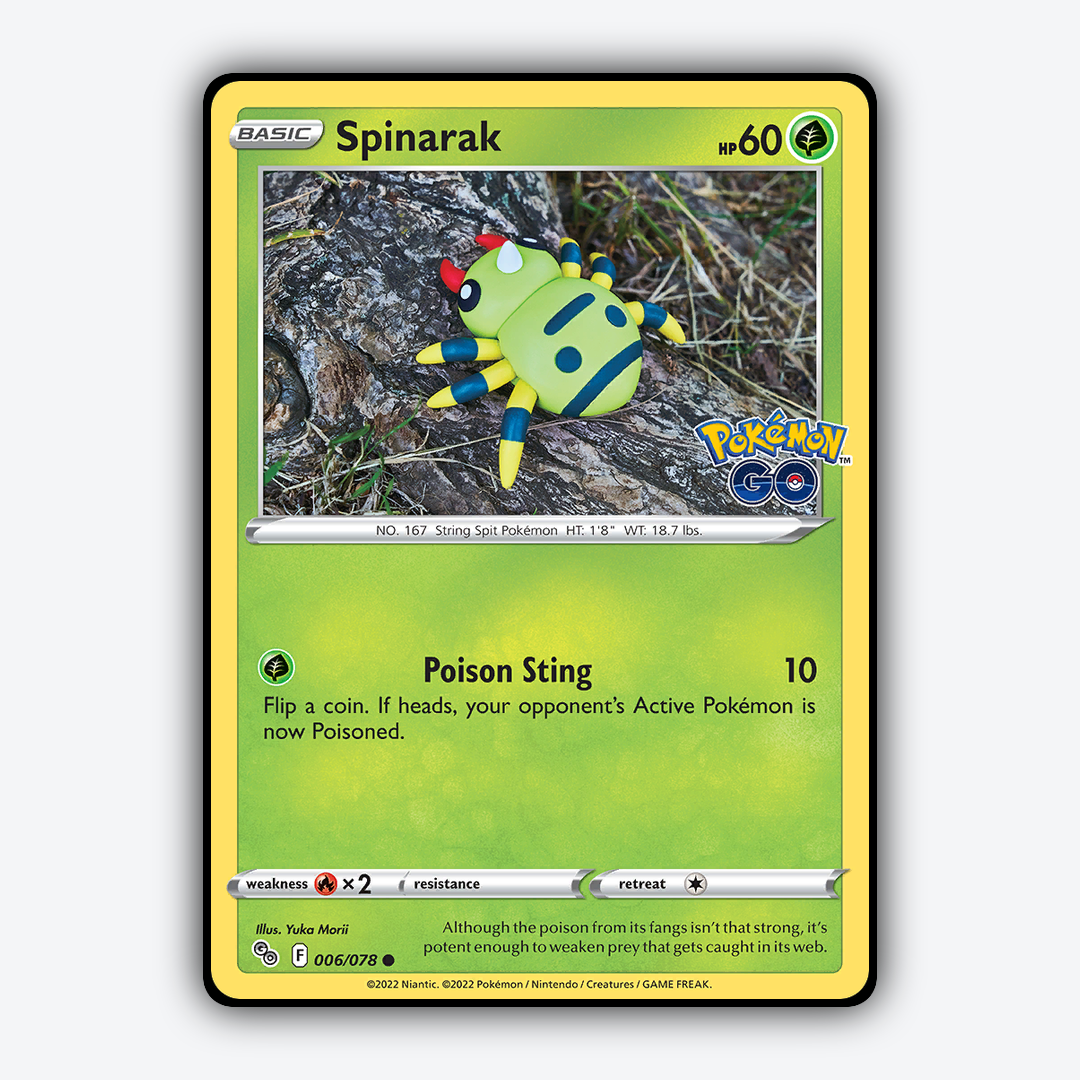 Spinarak 006/78 - Pokémon GO Set - Card Rug