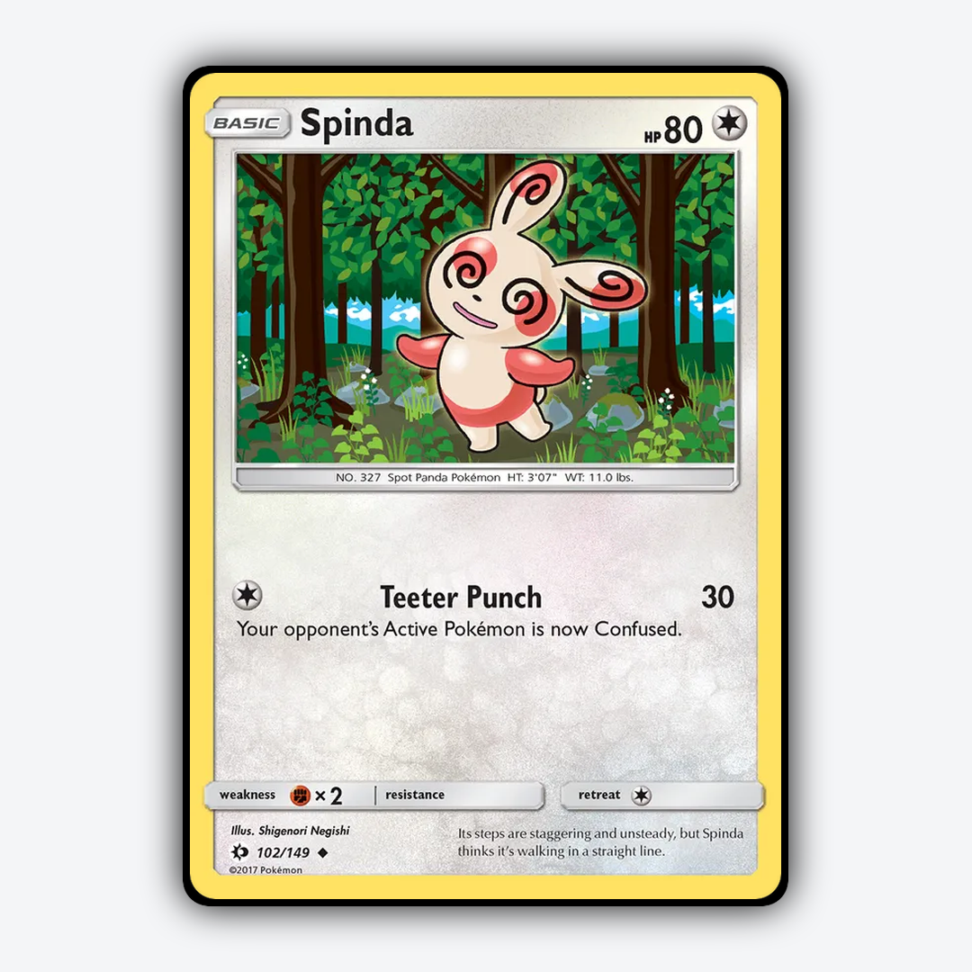 Spinda 102/149 - Sun & Moon Set - Card Rug
