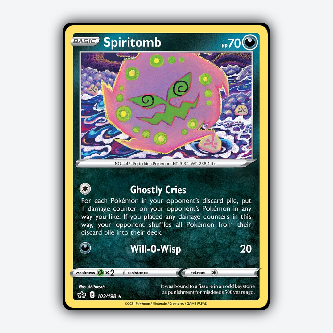 Spiritomb 103/198 - Chilling Reign Set - Card Rug