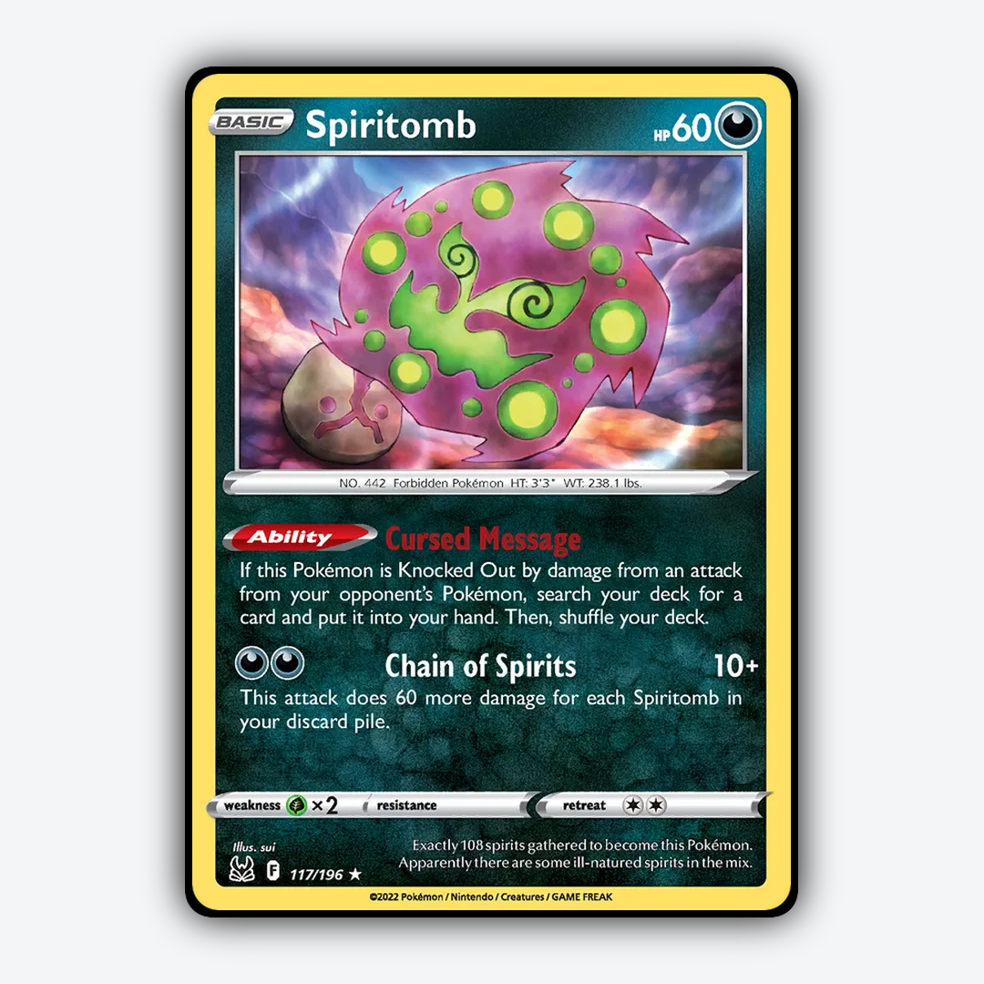 Spiritomb 117/196 - Lost Origin Set - Card Rug