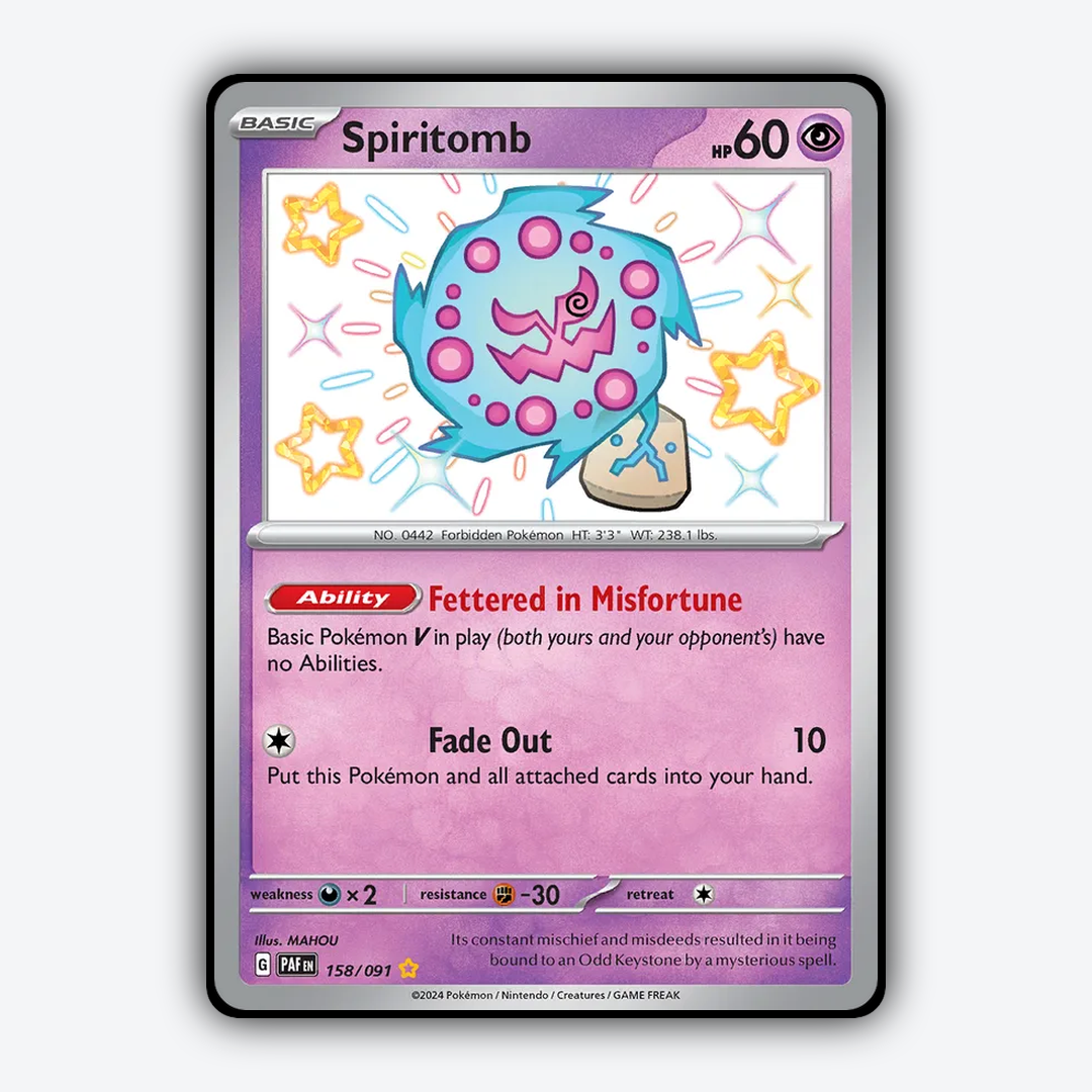 Spiritomb #158 - Paldean Fates Set - Card Rug