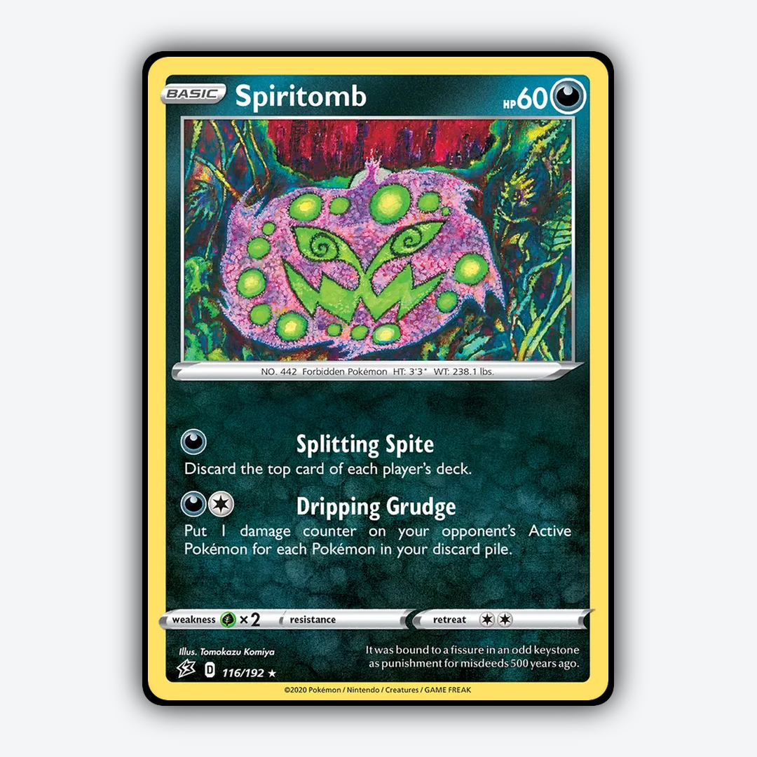 Spiritomb 116/192 - Rebel Clash Set - Card Rug