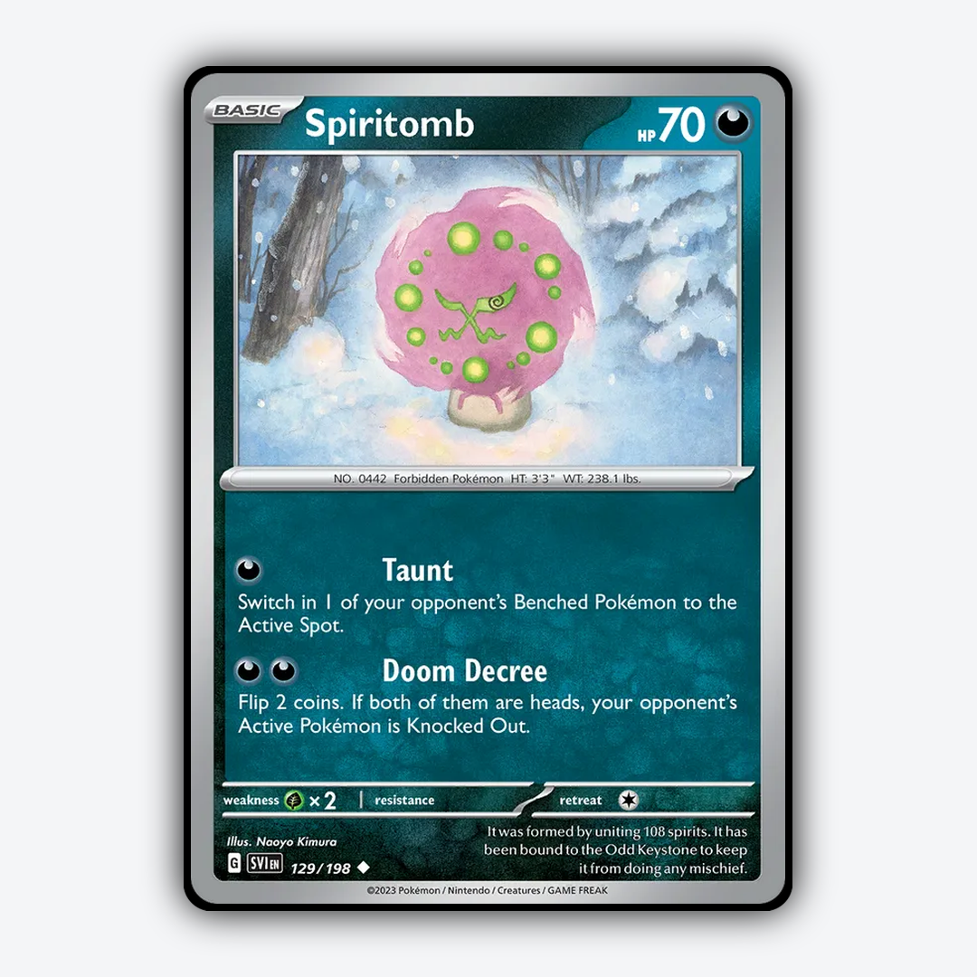 Spiritomb 129/198 - Scarlet & Violet Set - Card Rug