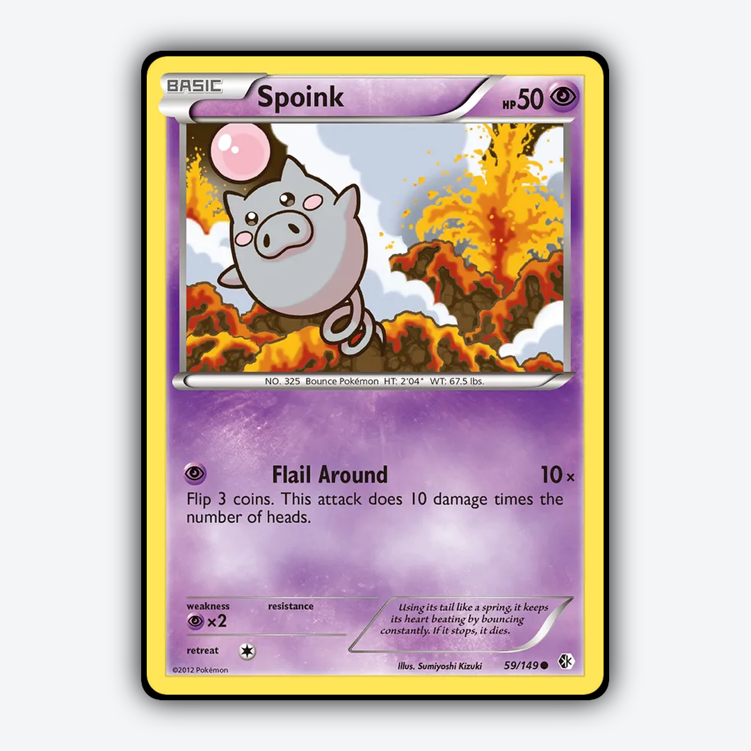 Spoink 059/149 - Boundaries Crossed Set - Card Rug