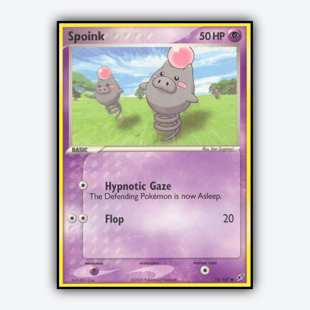 Spoink 076/107 - Deoxys Set - Card Rug