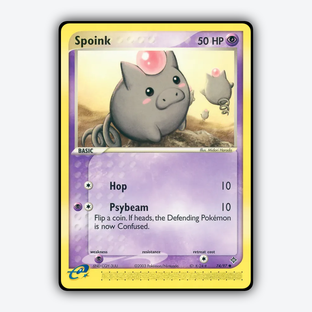Spoink 074/97 - Dragon Set - Card Rug