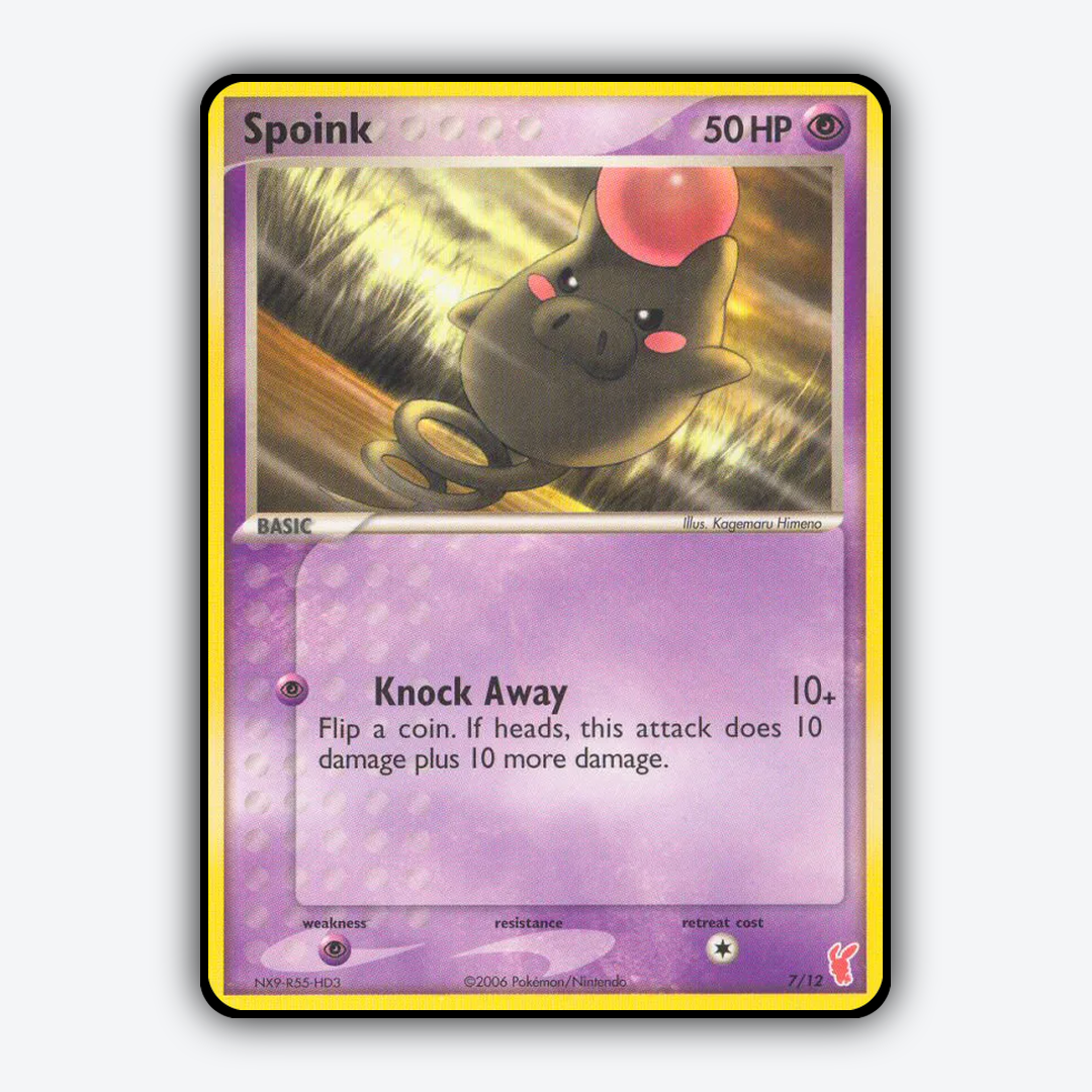 Spoink 007/12 - EX Trainer Kit 2 Plusle Set - Card Rug