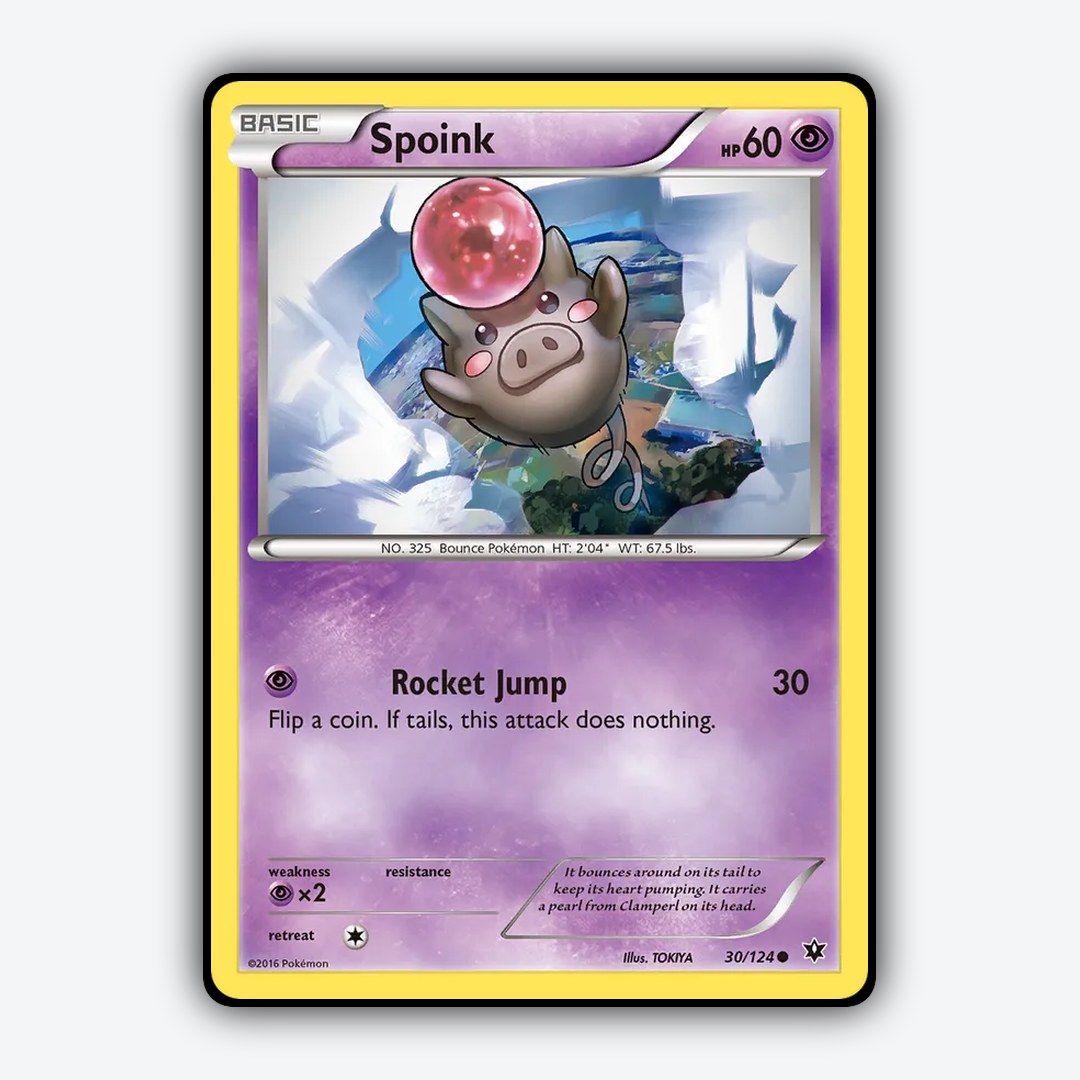 Spoink 030/124 - Fates Collide Set - Card Rug