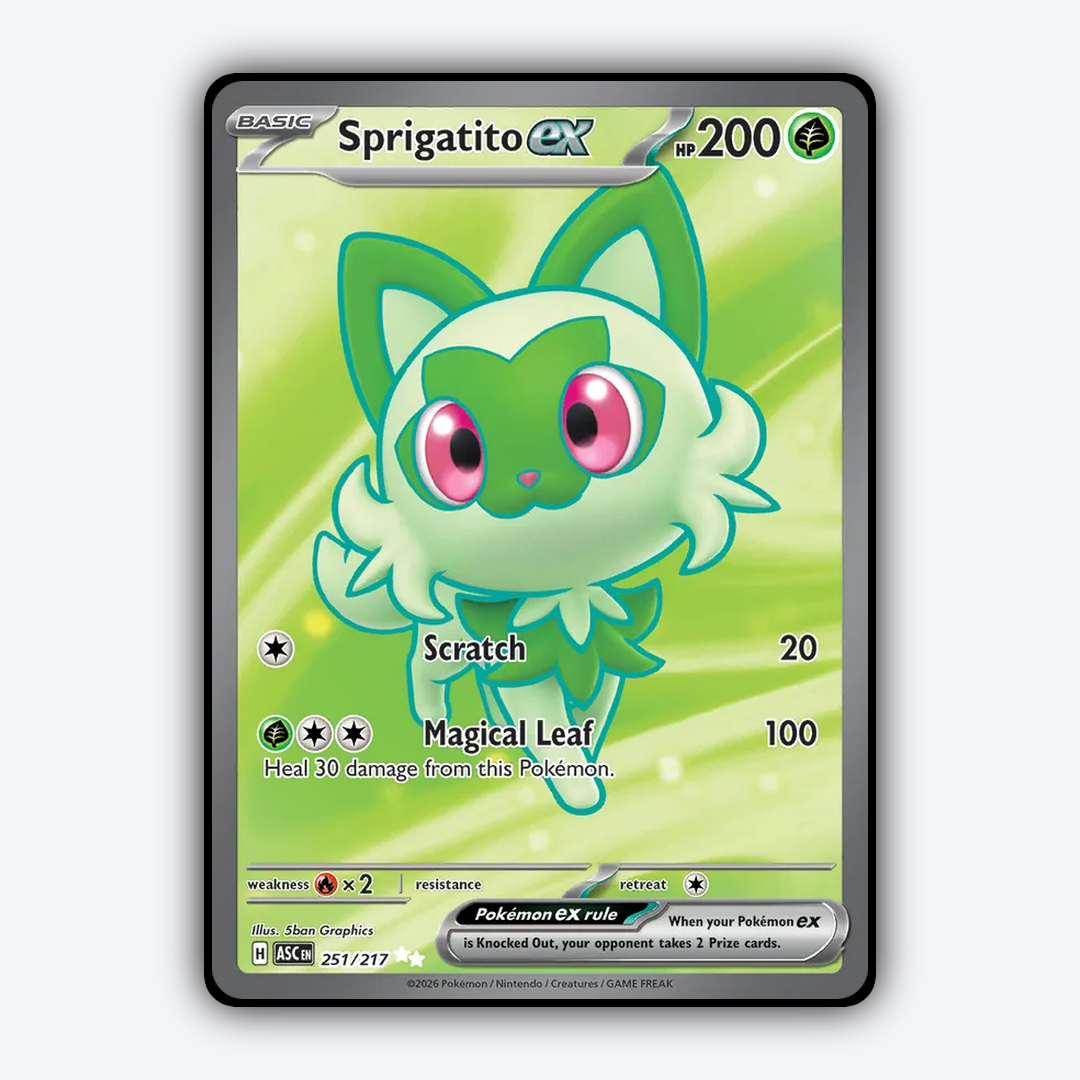 Sprigatito ex 251/217 - Ascended Heroes Set - Card Rug