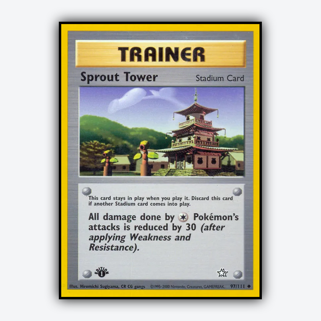 Sprout Tower 097/111 - Neo Genesis Set - Card Rug