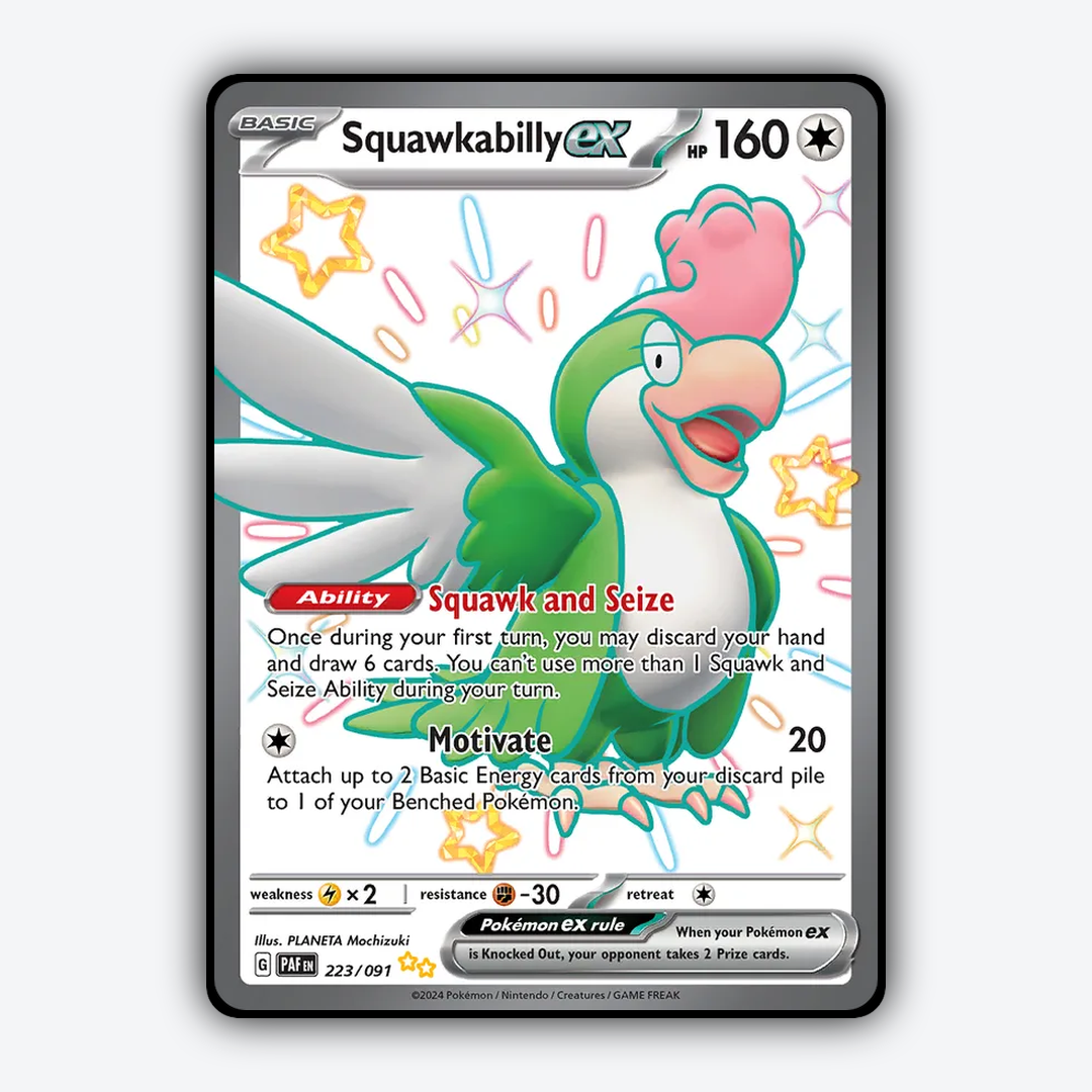 Squawkabilly ex #223 - Paldean Fates Set - Card Rug