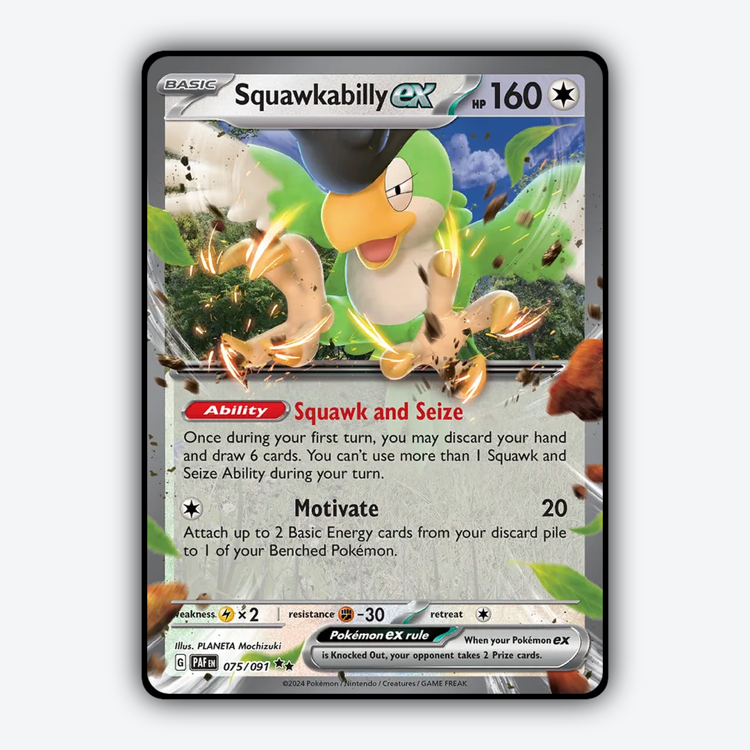 Squawkabilly ex #75 - Paldean Fates Set - Card Rug
