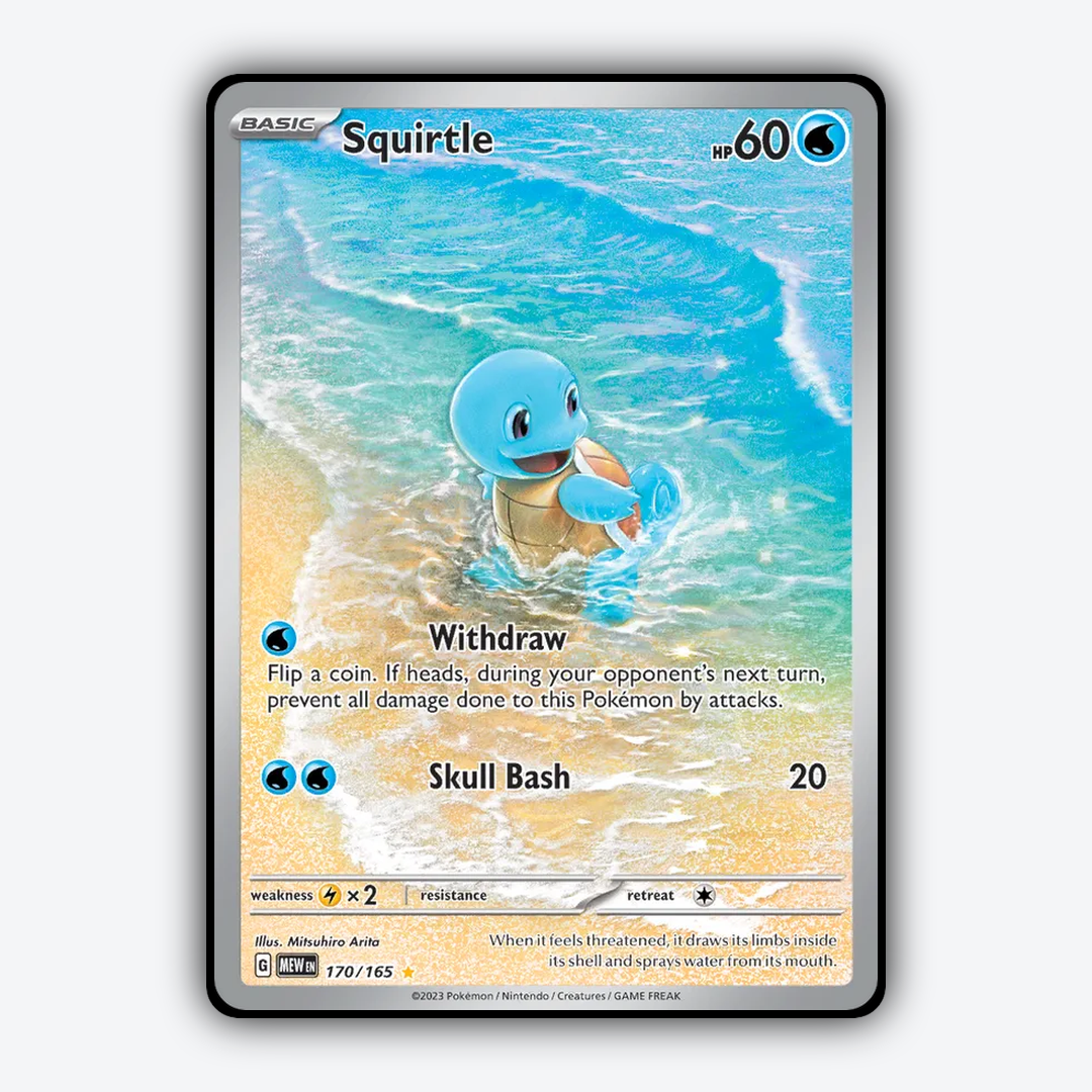 Squirtle #170 - 151 Set - Card Rug
