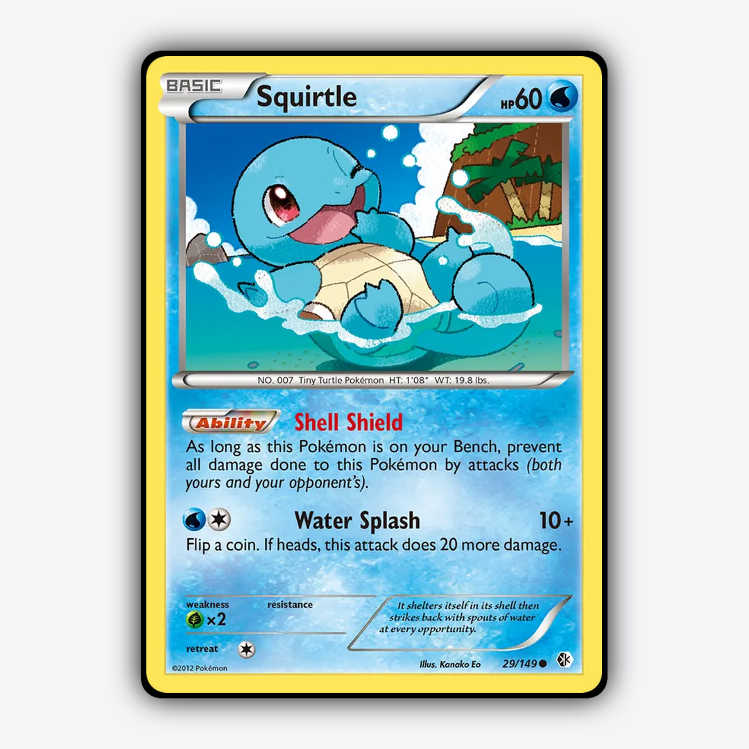 Squirtle 029/149 - Boundaries Crossed Set - Card Rug