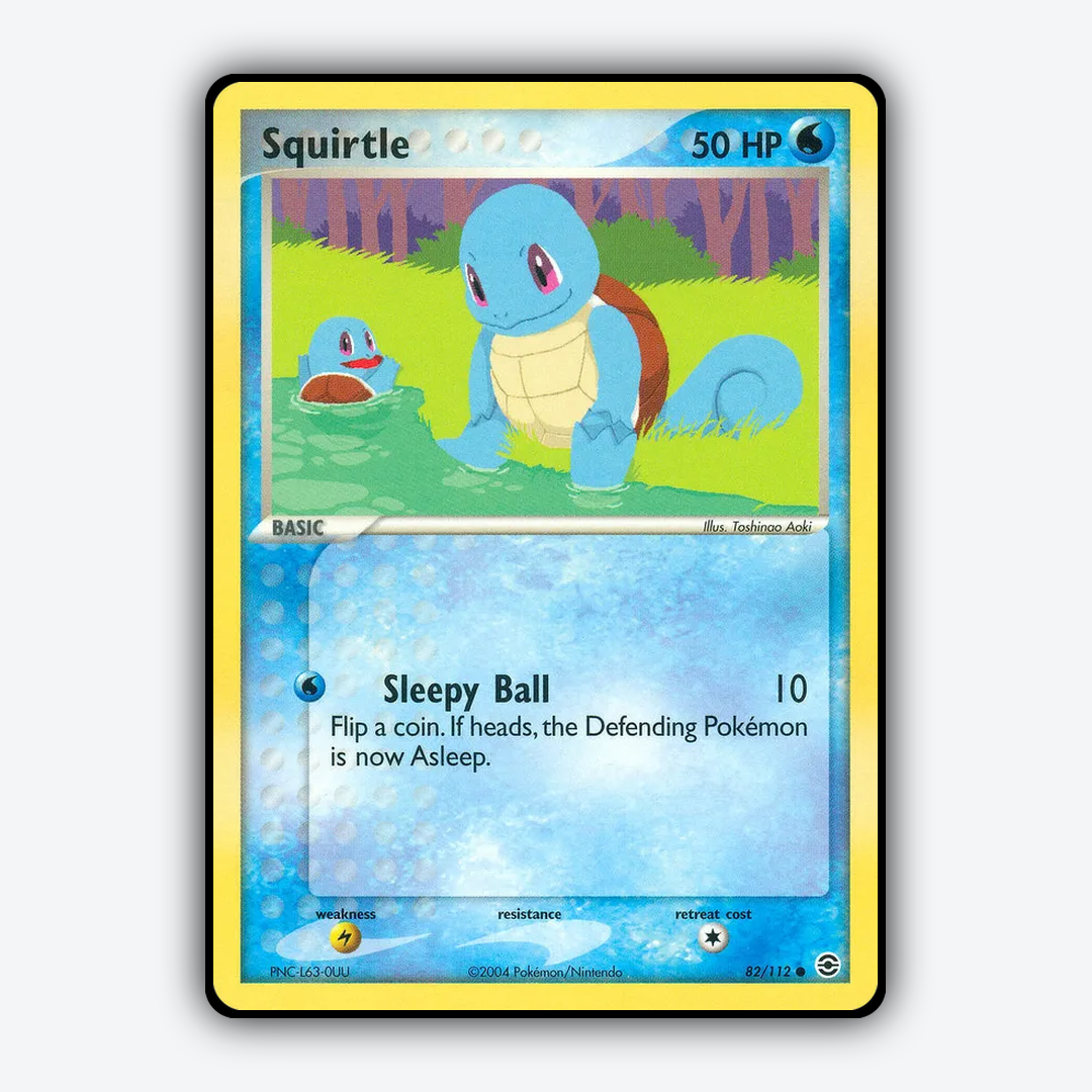 Squirtle 082/112 - FireRed & LeafGreen Set - Card Rug