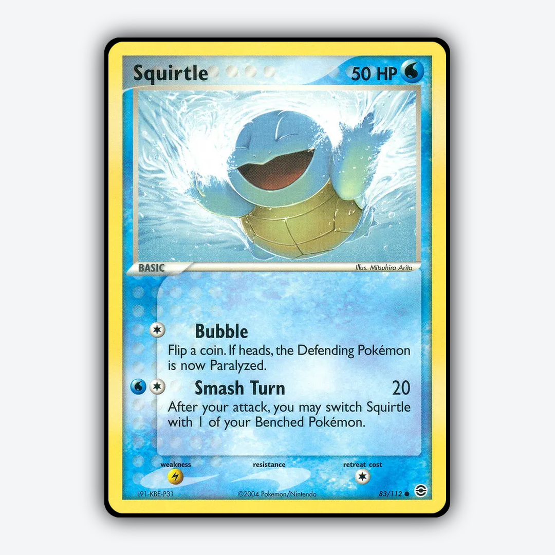 Squirtle 083/112 - FireRed & LeafGreen Set - Card Rug