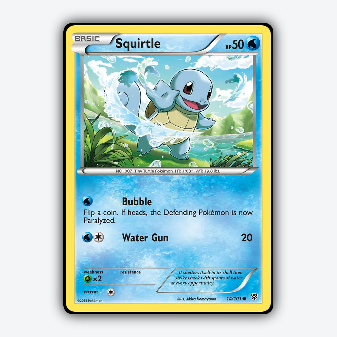Squirtle 014/101 - Plasma Blast Set - Card Rug