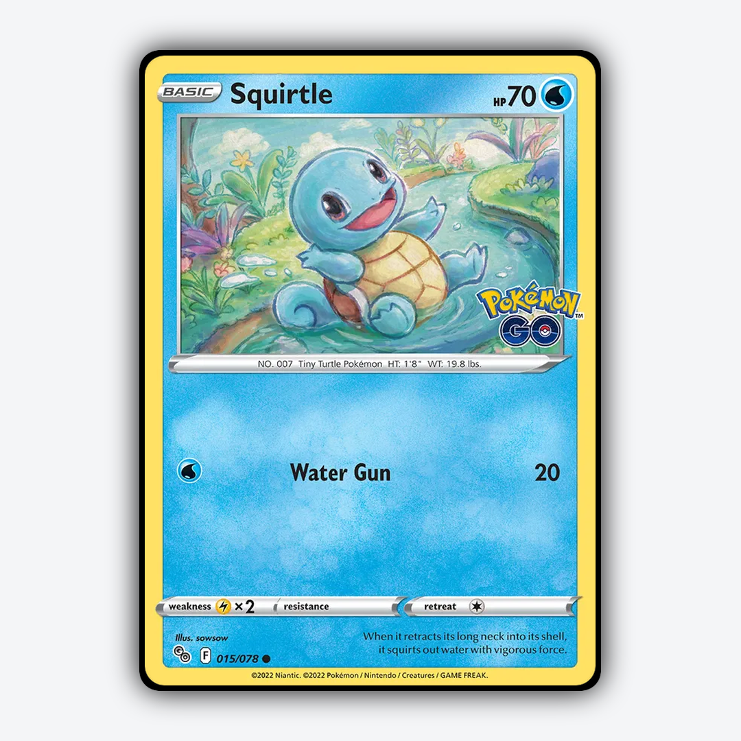 Squirtle 015/78 - Pokémon GO Set - Card Rug