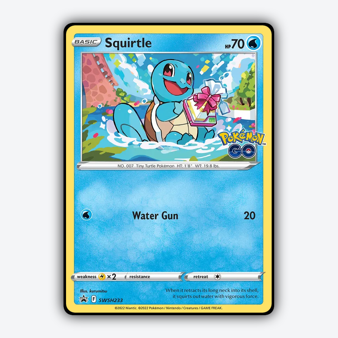 Squirtle #233 - SWSH Black Star Promos Set - Card Rug