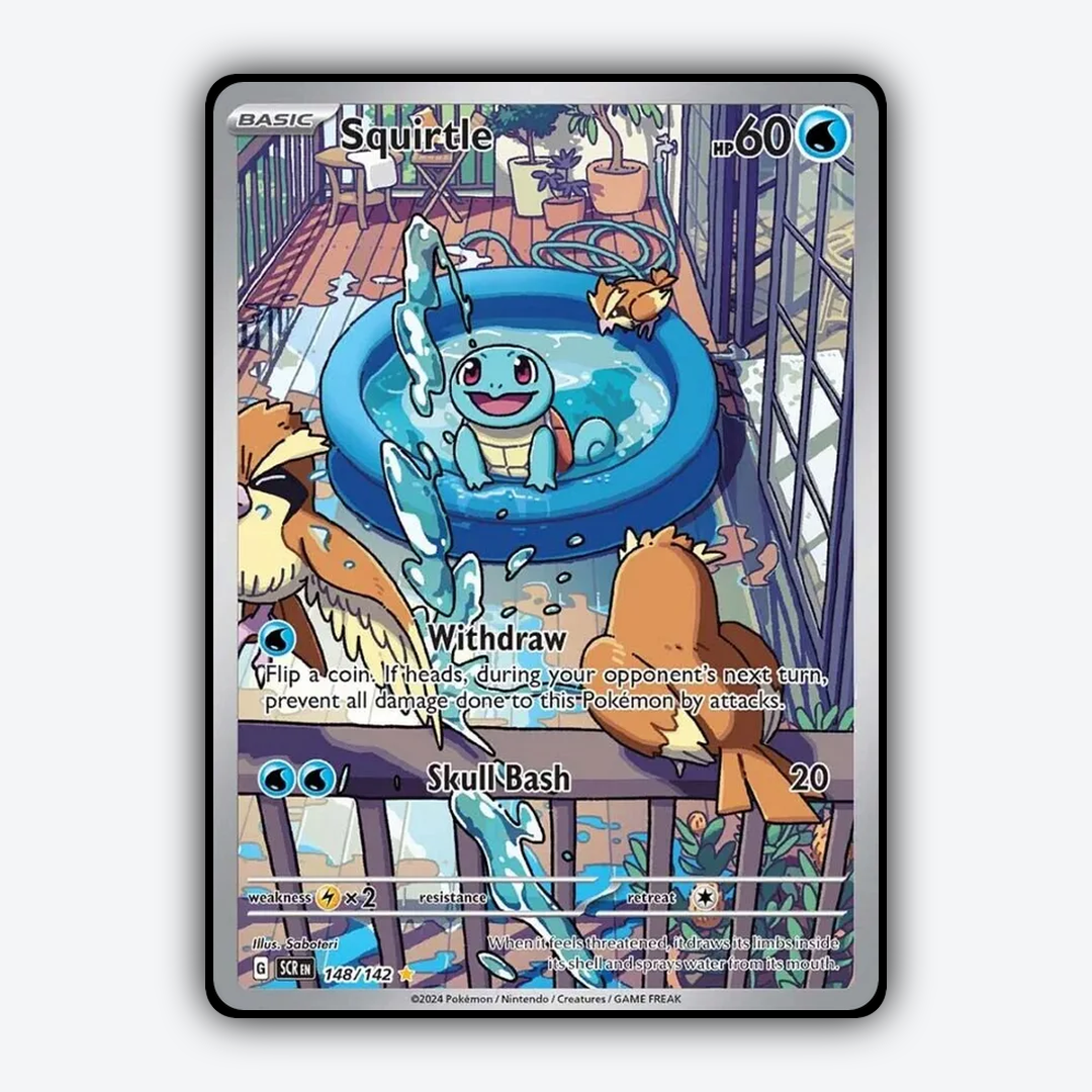 Squirtle 148/142 - Stellar Crown Set - Card Rug
