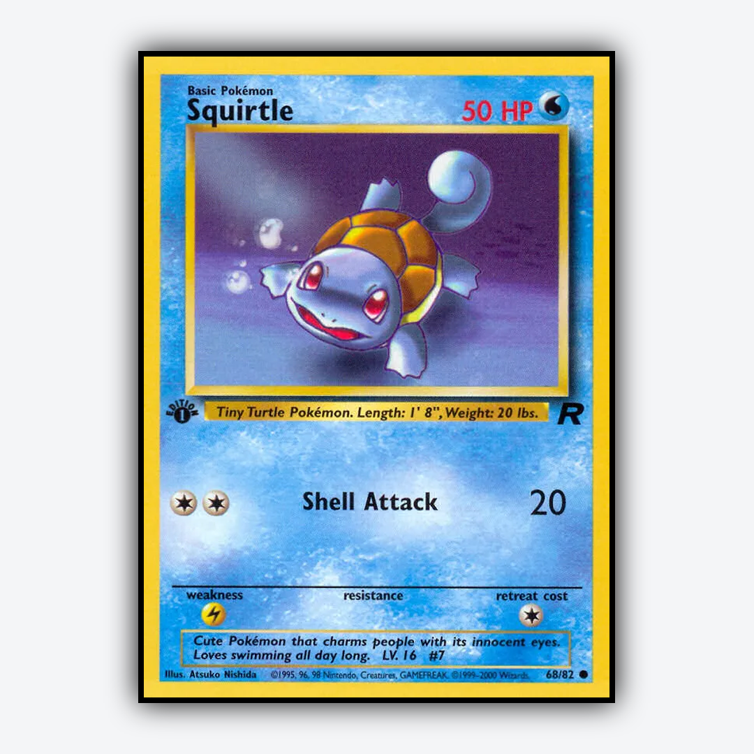 Squirtle 068/82 - Team Rocket Set - Card Rug