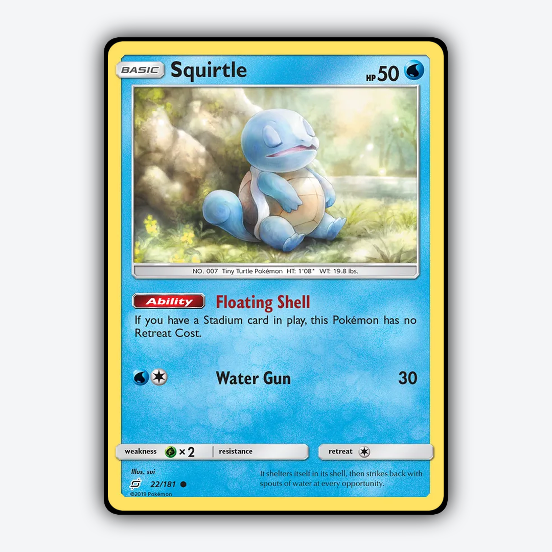 Squirtle 022/181 - Team Up Set - Card Rug