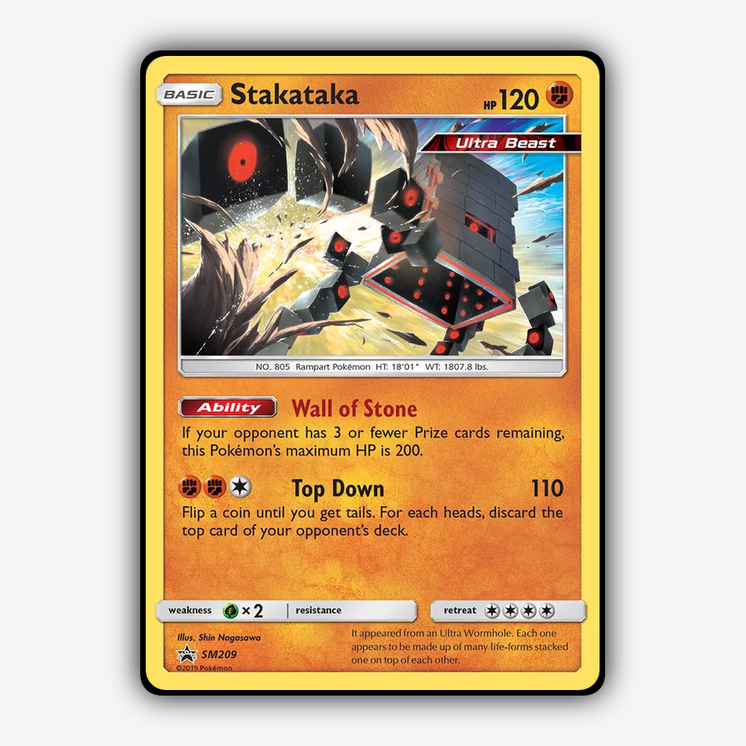 Stakataka #209 - SM Black Star Promos Set - Card Rug