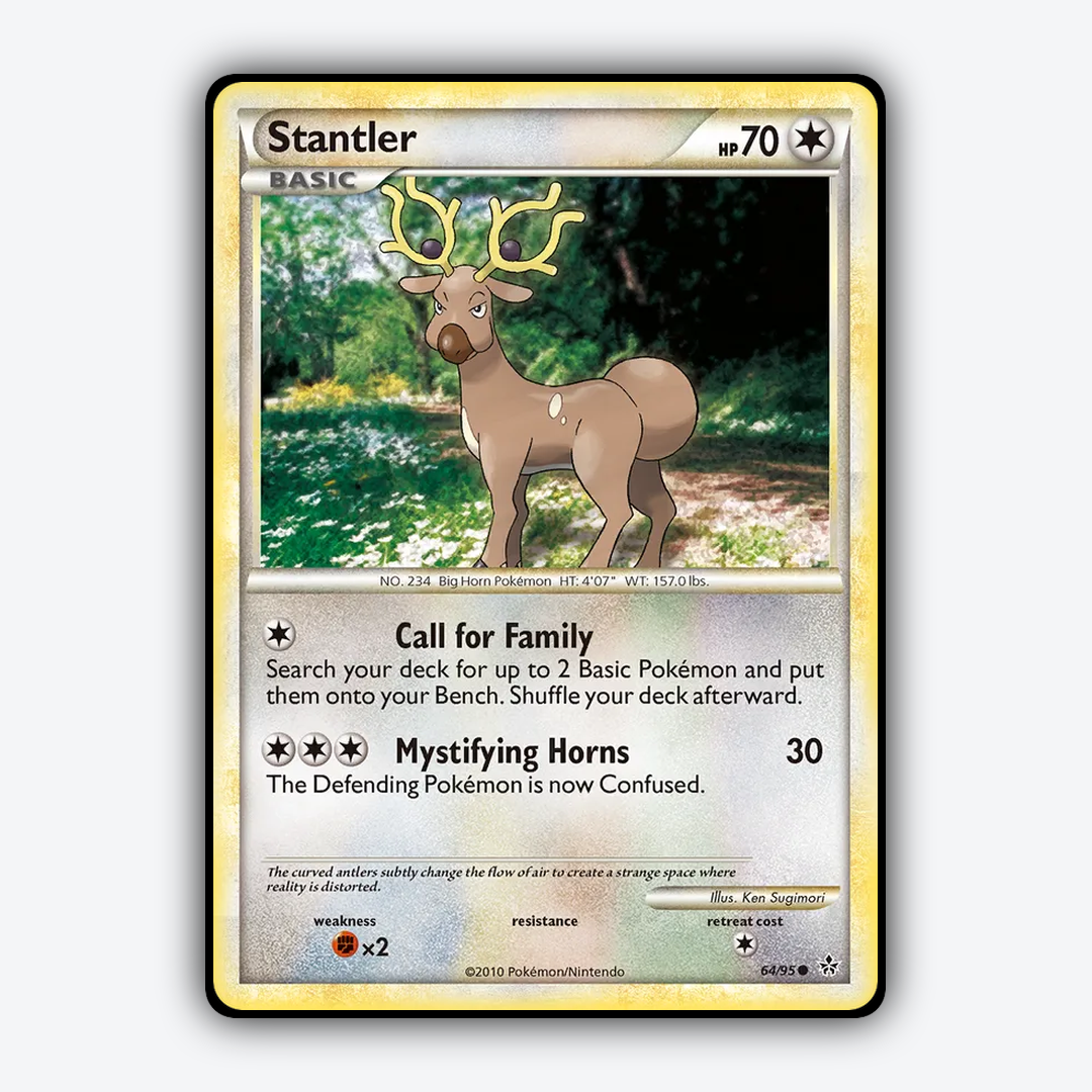 Stantler 064/95 - HS—Unleashed Set - Card Rug